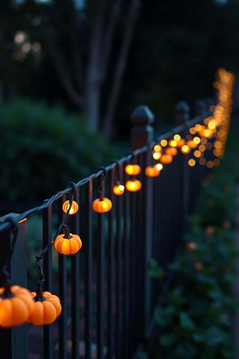 Fall String Lights for Soft Glow - 24 fall outdoor decorating ideas