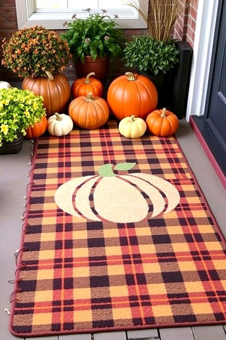 Fall Themed Outdoor Rugs - 24 fall outdoor decorating ideas