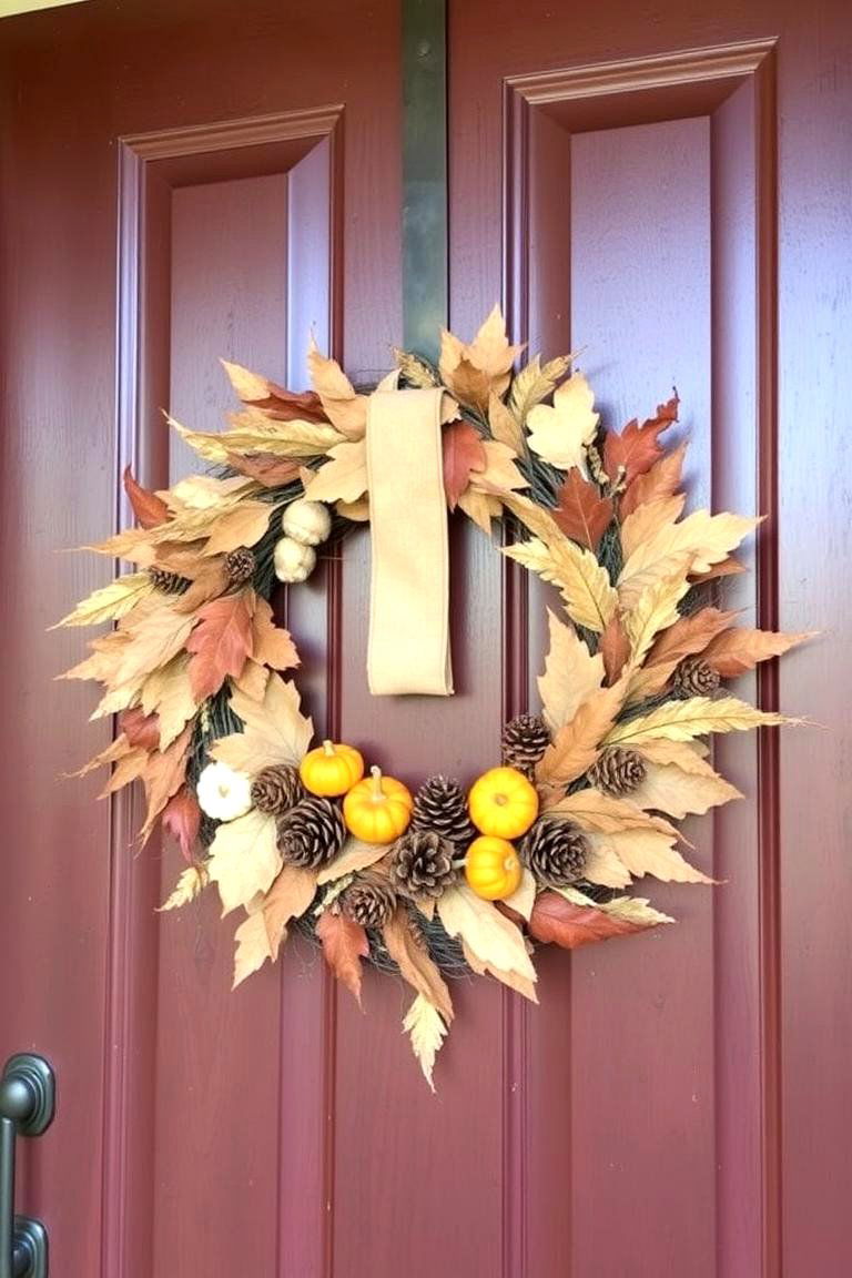 Fall Themed Wreaths for the Front Door - 24 Fall Decor Ideas