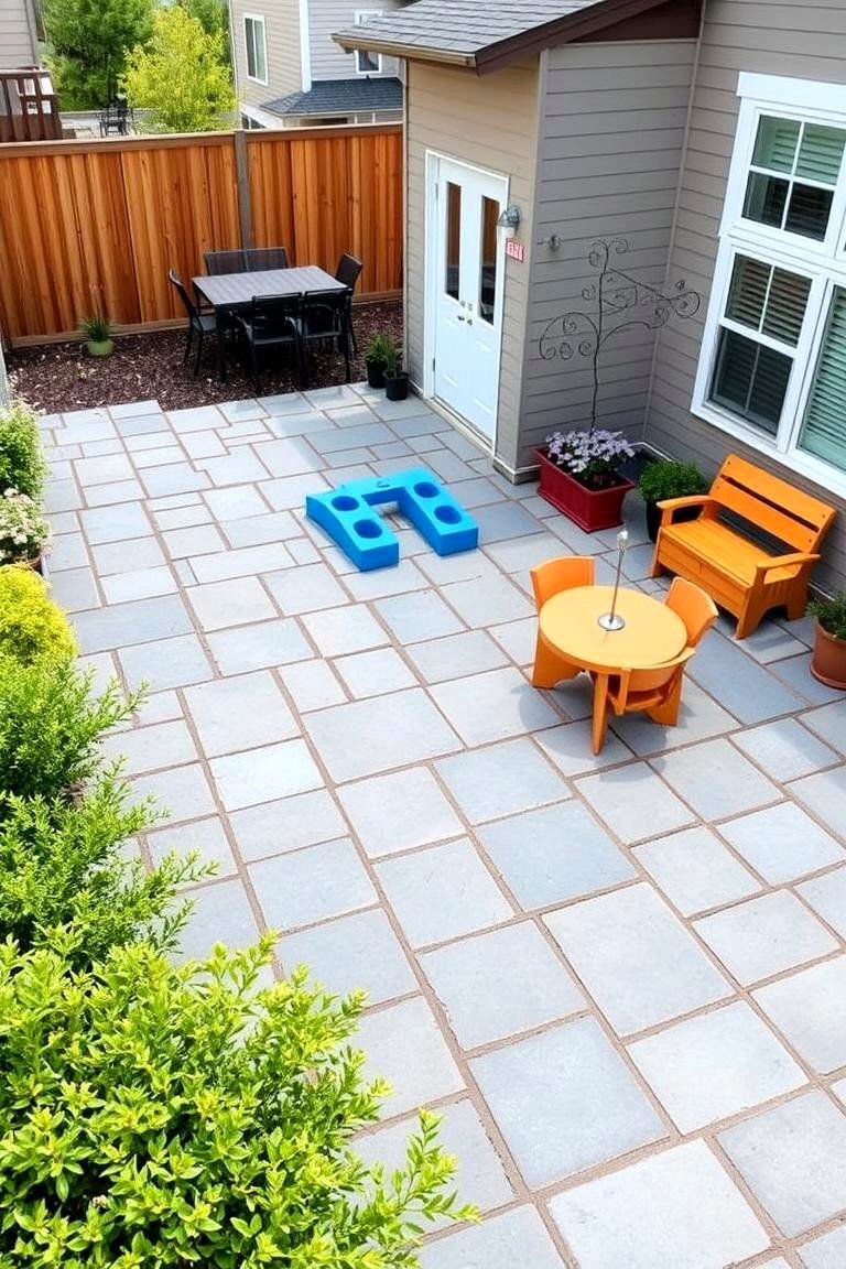 Family Friendly Bluestone Patio with Play Areas - 24 Bluestone Patio Ideas