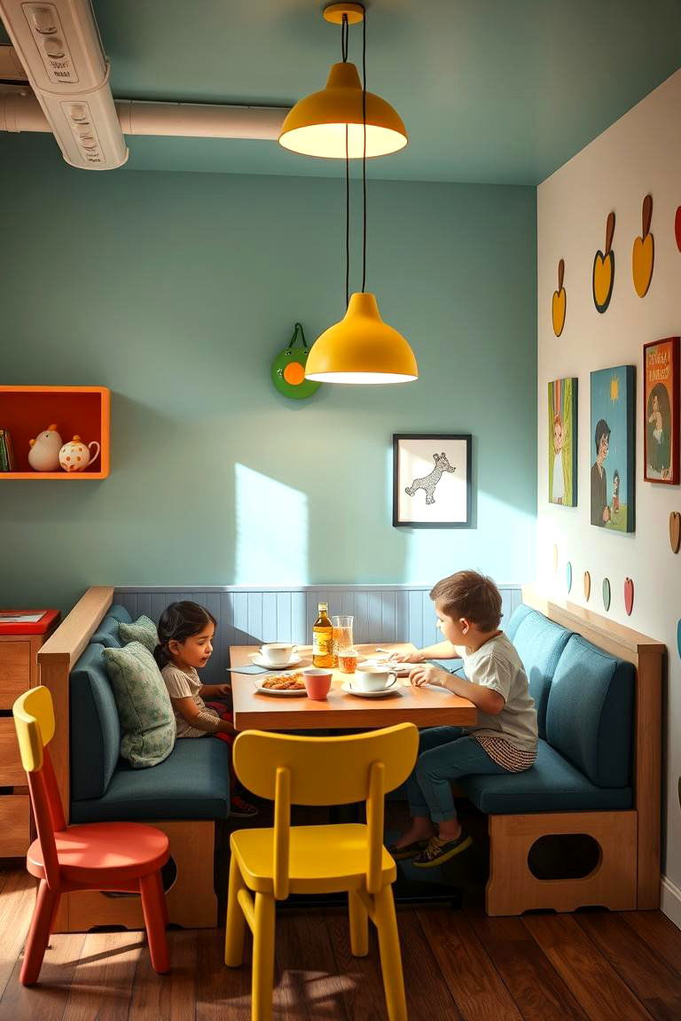 Family Friendly Breakfast Nook - 24 Breakfast Nook Ideas