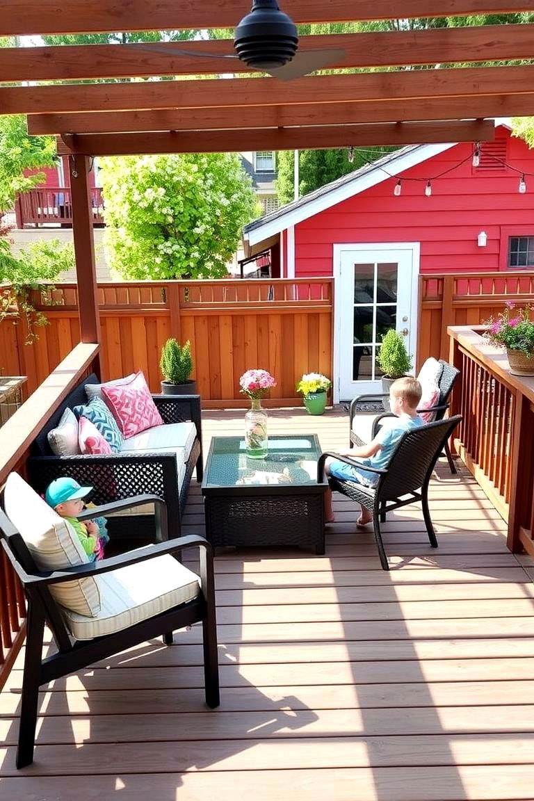 Family Friendly Covered Deck - 24 Covered Deck Ideas