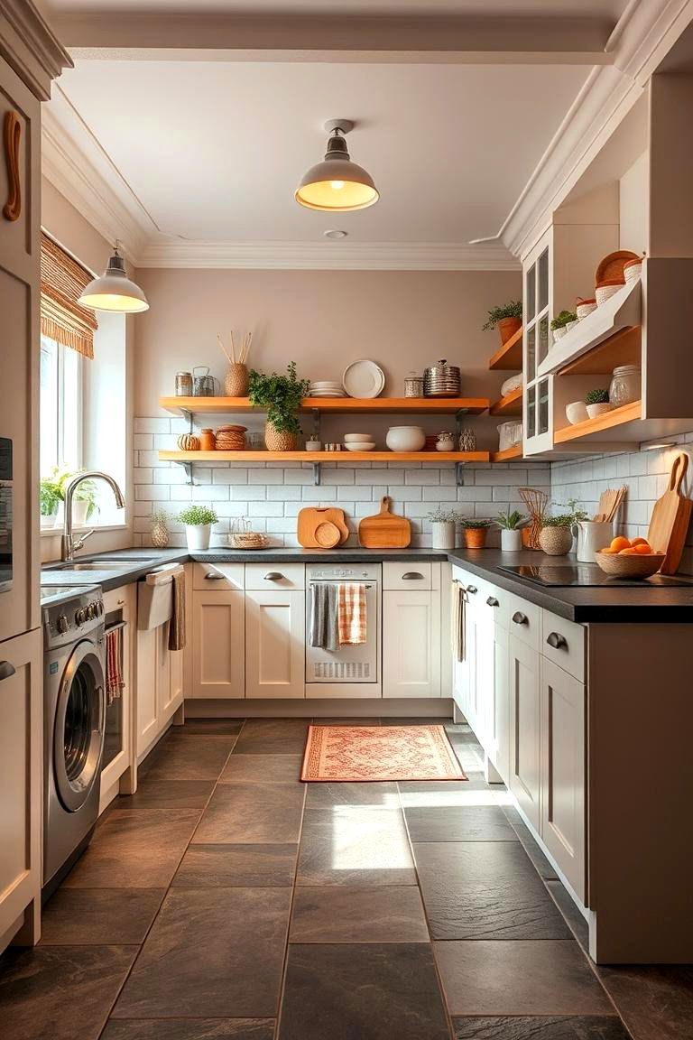 Family Friendly Functional Space - 24 Kitchens With Slate Floors