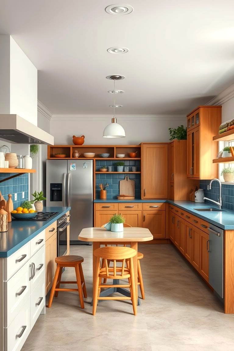 Family Friendly Hub - 24 kitchens with blue countertops
