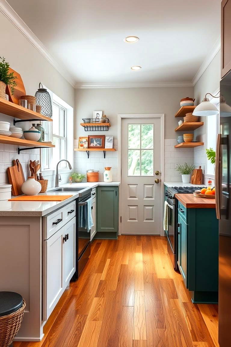 Family Friendly Kitchen with Durable Wood Floors - 24 Kitchens With Wood Floors