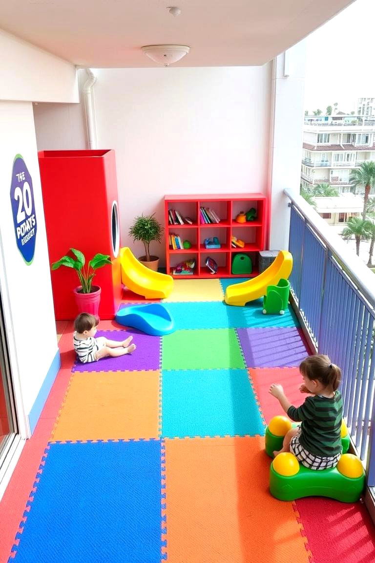 Family Friendly Play Area - 24 Balcony Deck Ideas