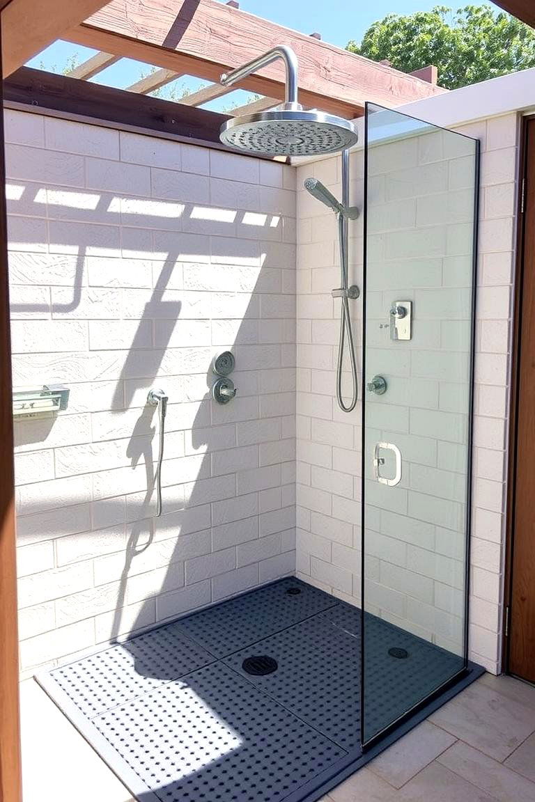 Family Friendly Safe Outdoor Shower - 24 Outdoor Shower Ideas