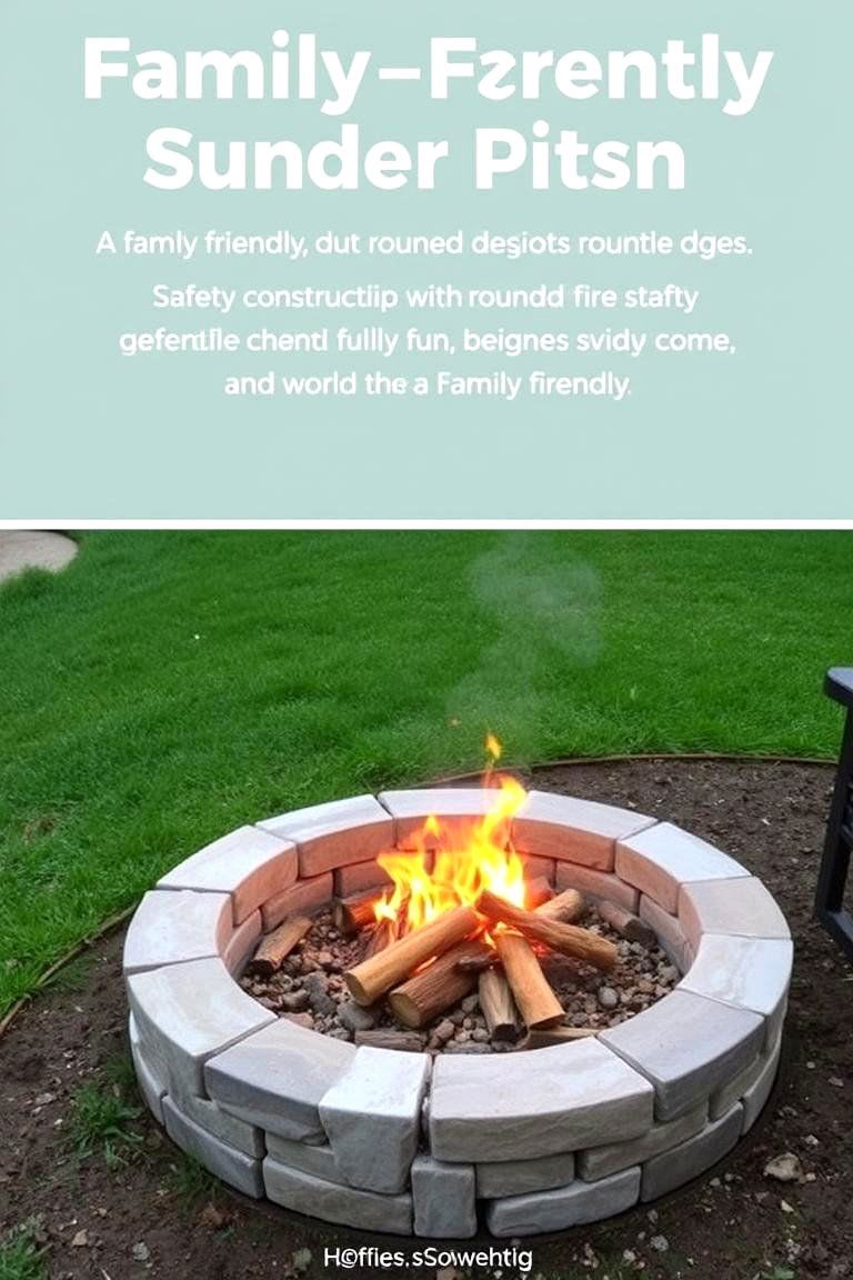 Family Friendly Sunken Fire Pit - 24 Sunken Fire Pit Ideas