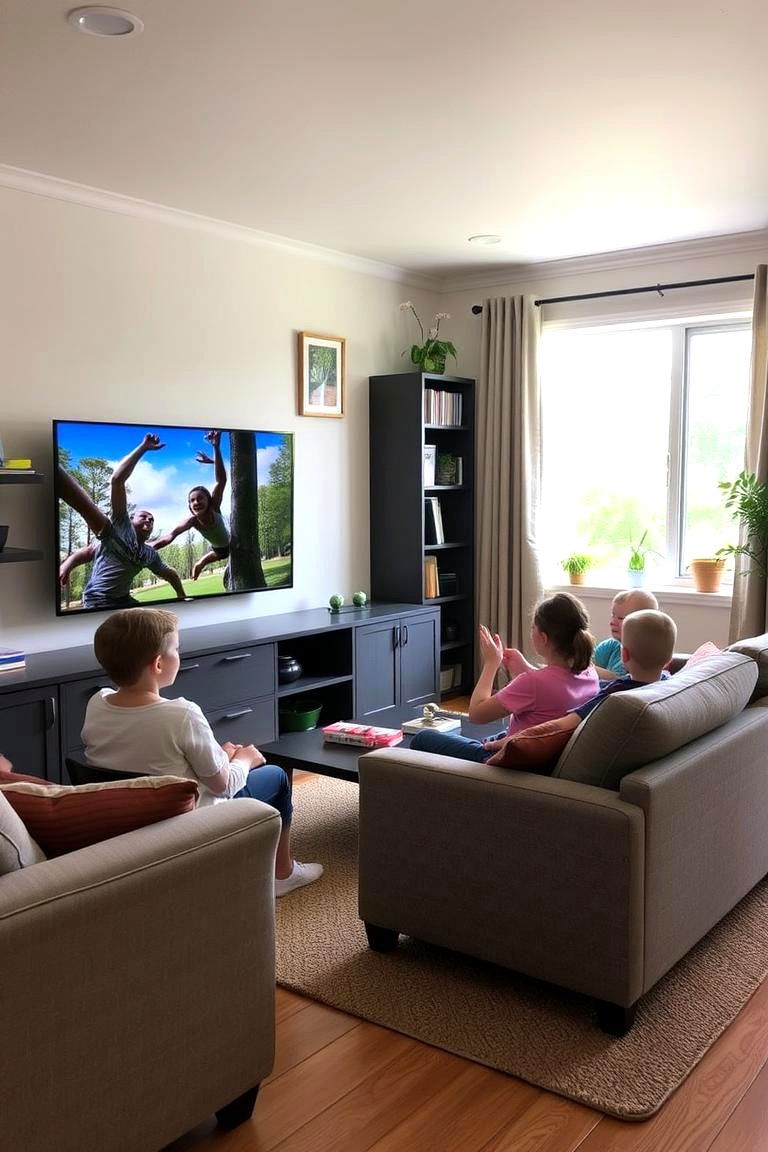 Family Friendly Tv Haven - 24 Tv Room Ideas