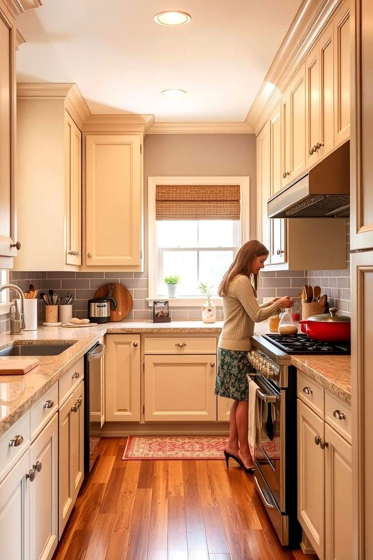 Family Friendly - 24 Kitchens With Beige Kitchen Cabinets