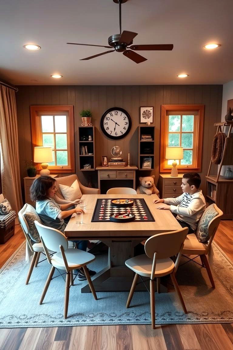 Family Game Night Hub - 24 Game Room Ideas