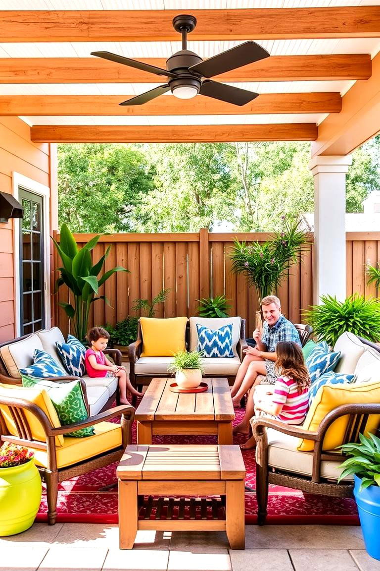 Family friendly Outdoor Living Room - 24 Outdoor Living Room Ideas