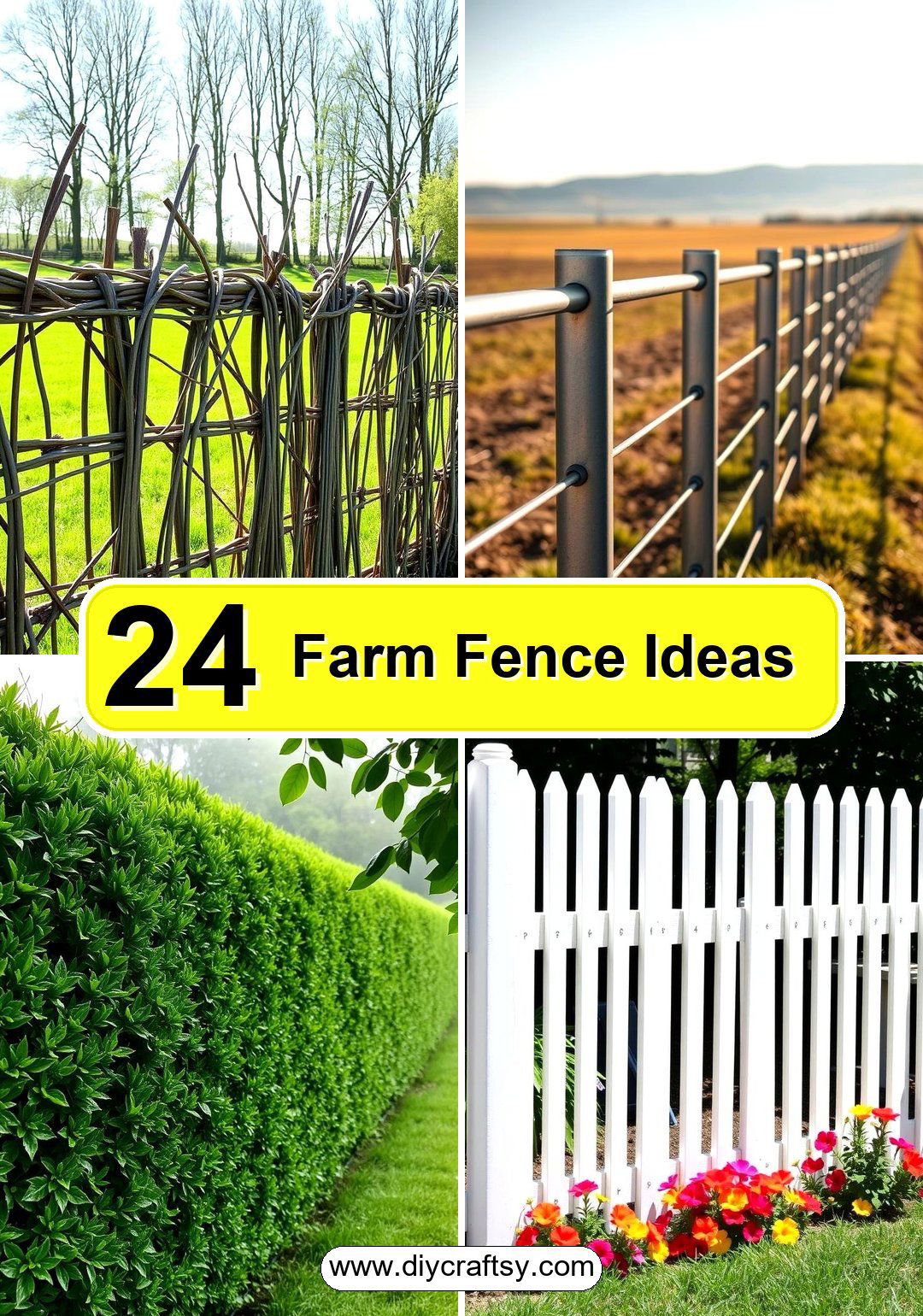 24 Charming Farm Fence Design Inspirations
