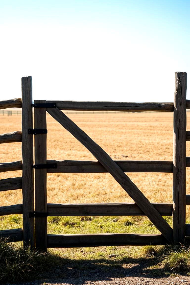 Farm Gate Style Gates - 24 Front Door Gate Ideas