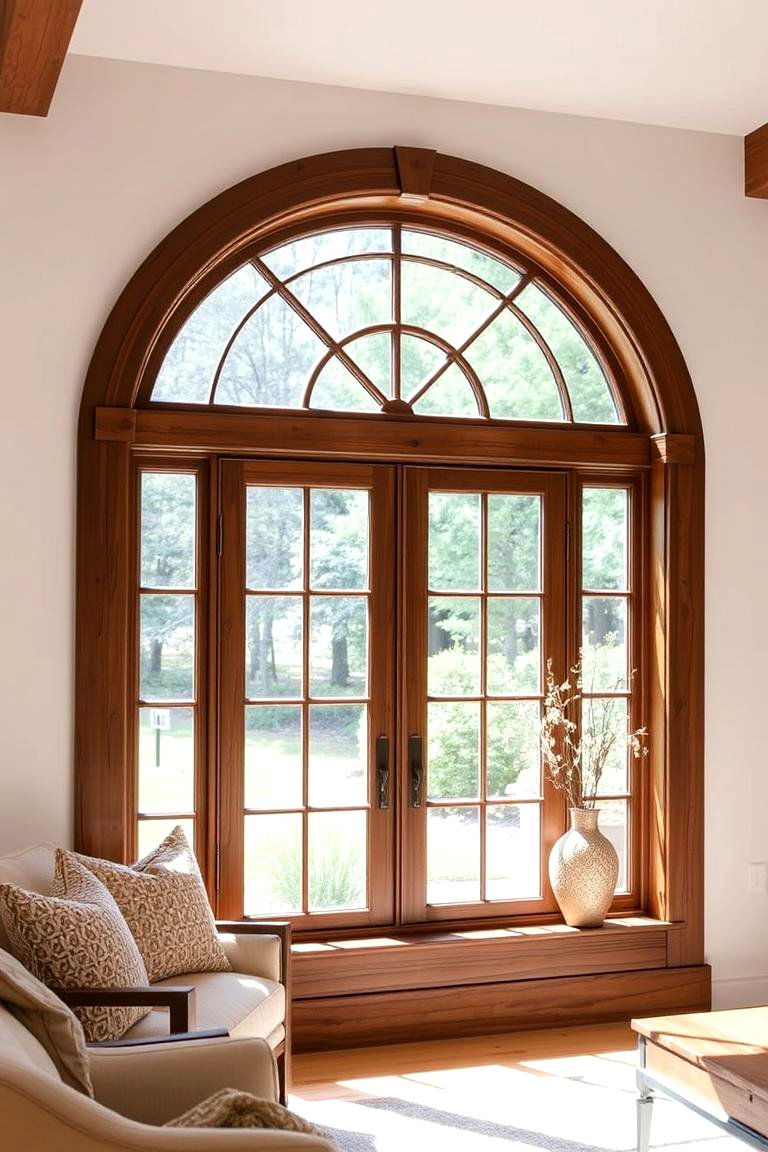 Farmhouse Arched Window Trim - 24 Farmhouse Interior Window Trim Ideas