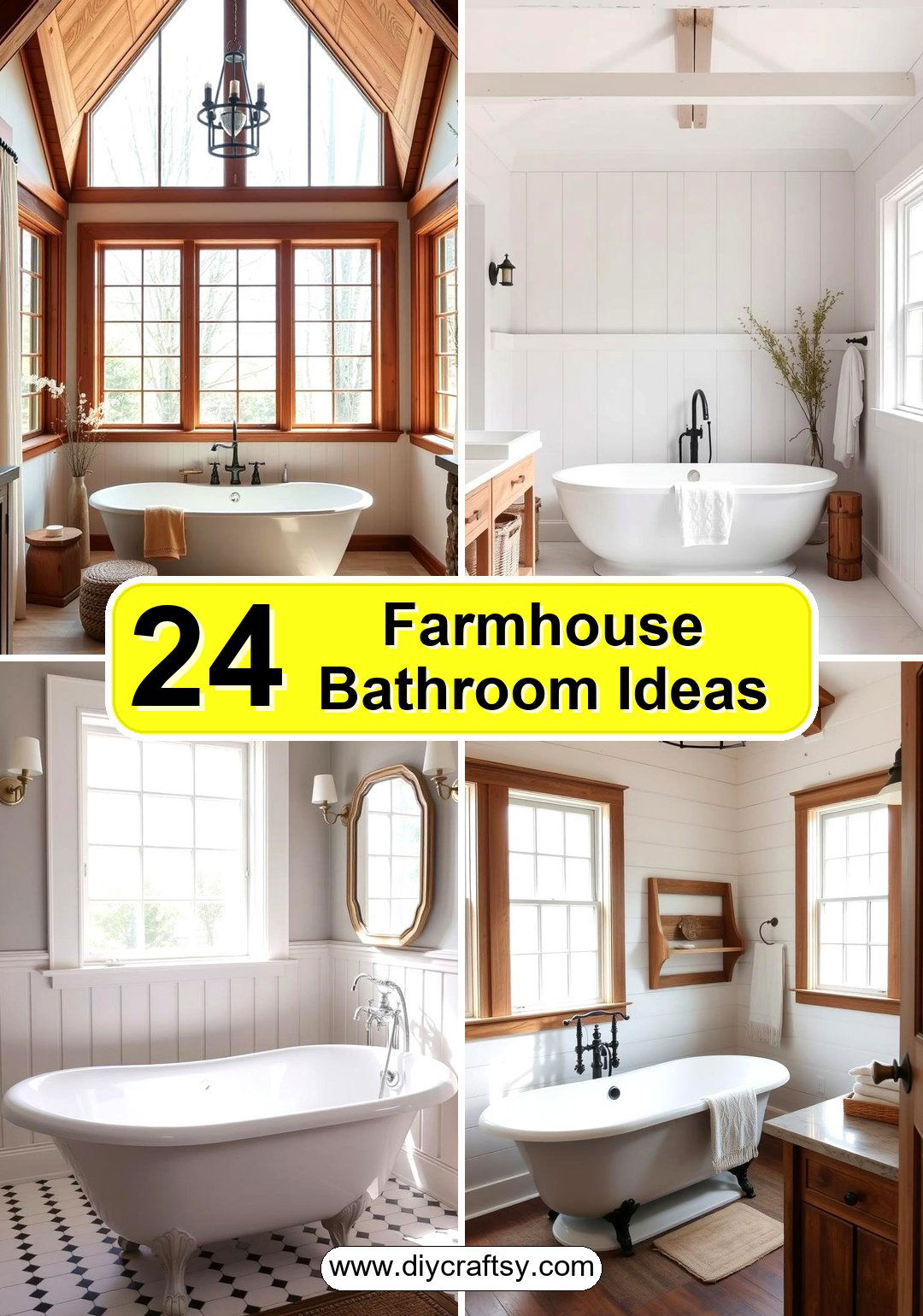 Farmhouse Bathroom Ideas