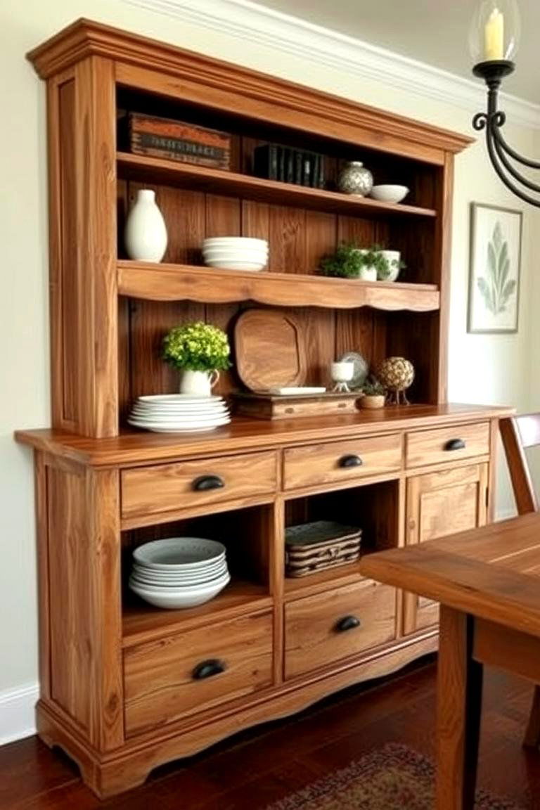 Farmhouse Buffet for Storage and Style - 24 Modern Farmhouse Dining Room Ideas