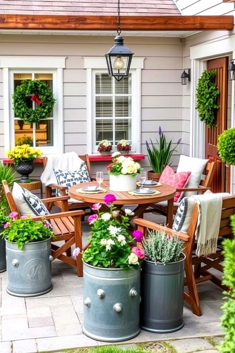 Farmhouse Charm - 24 Corner Patio Ideas