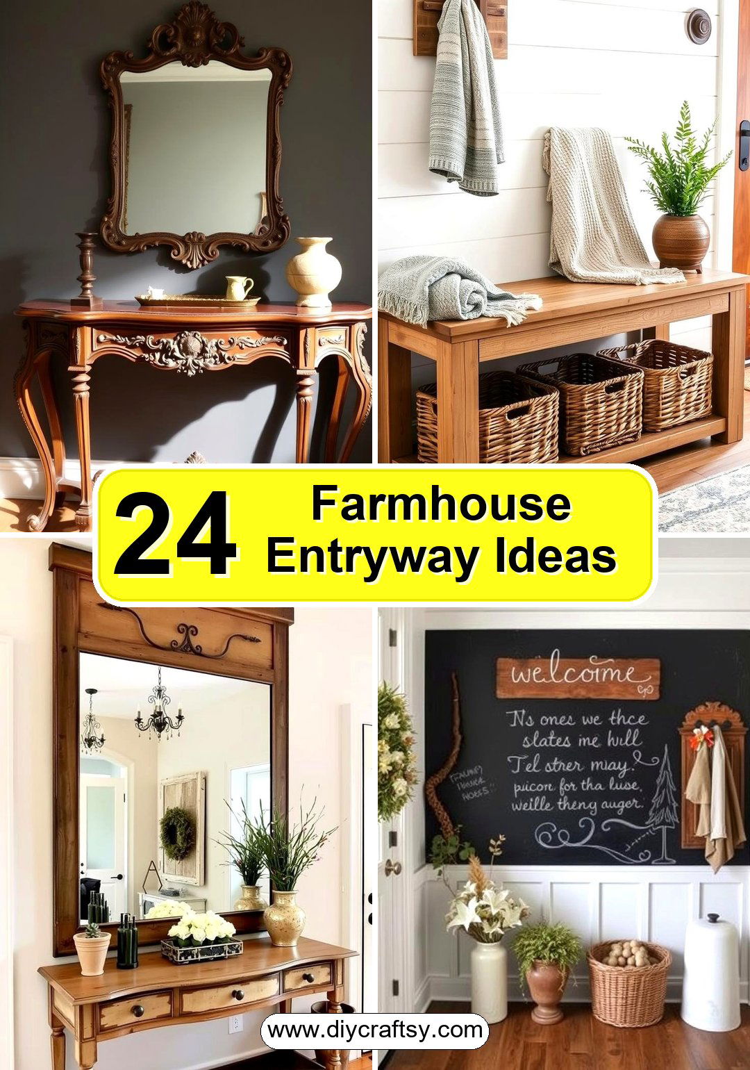 Farmhouse Entryway Ideas