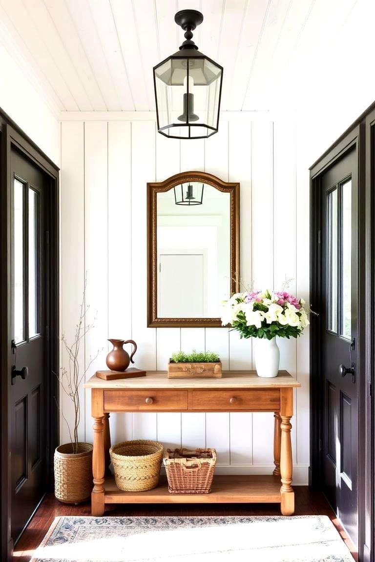 Farmhouse Entryway - 24 Beadboard Ceiling Design Ideas