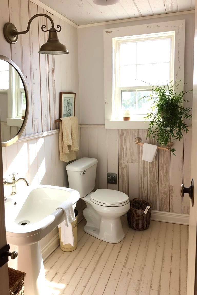 Farmhouse Inspired Bathroom - 24 Barndominium Bathroom Ideas