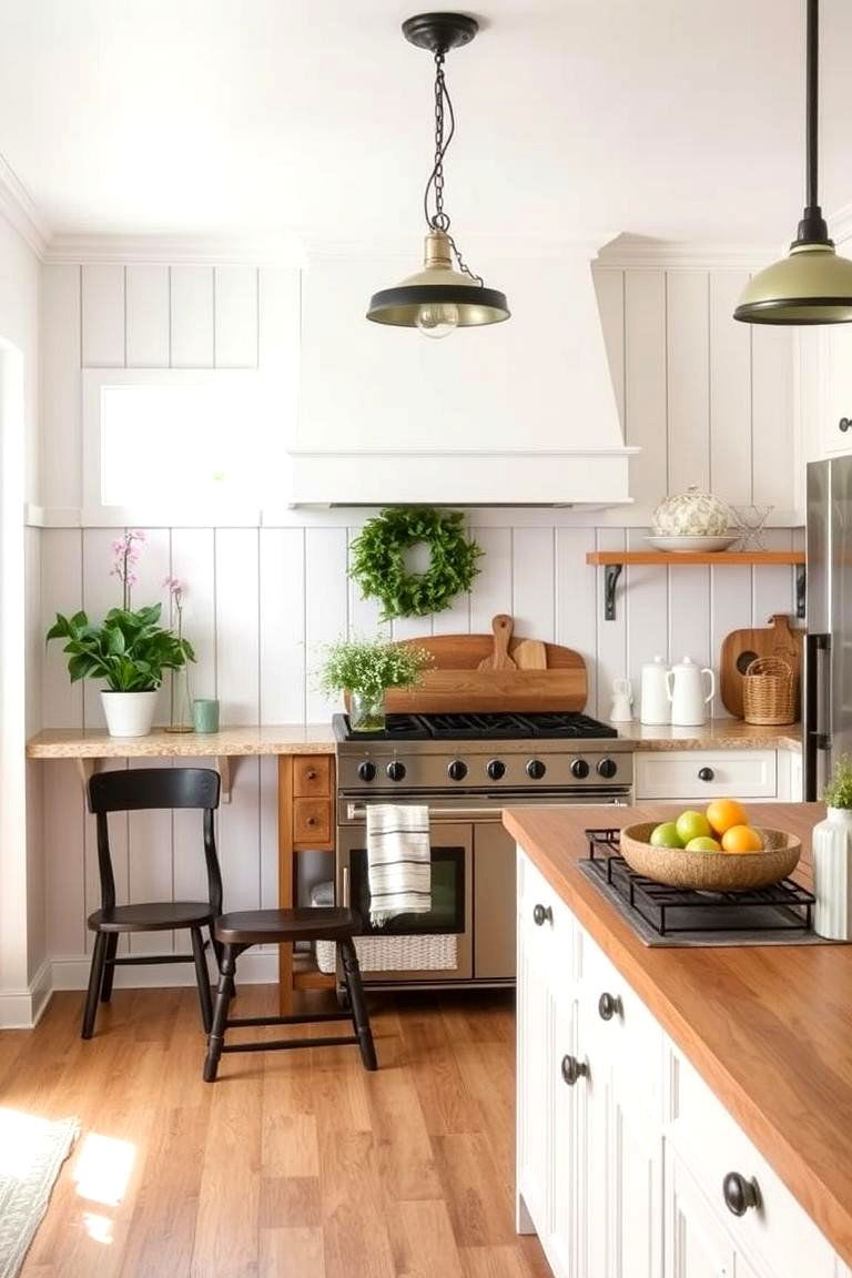 Farmhouse Inspired Half Wall Paneling - 24 Half Wall Paneling Ideas