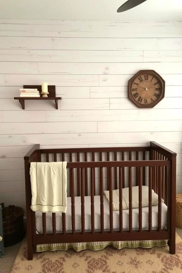 Farmhouse Inspired Shiplap - 24 Nursery Accent Wall Ideas