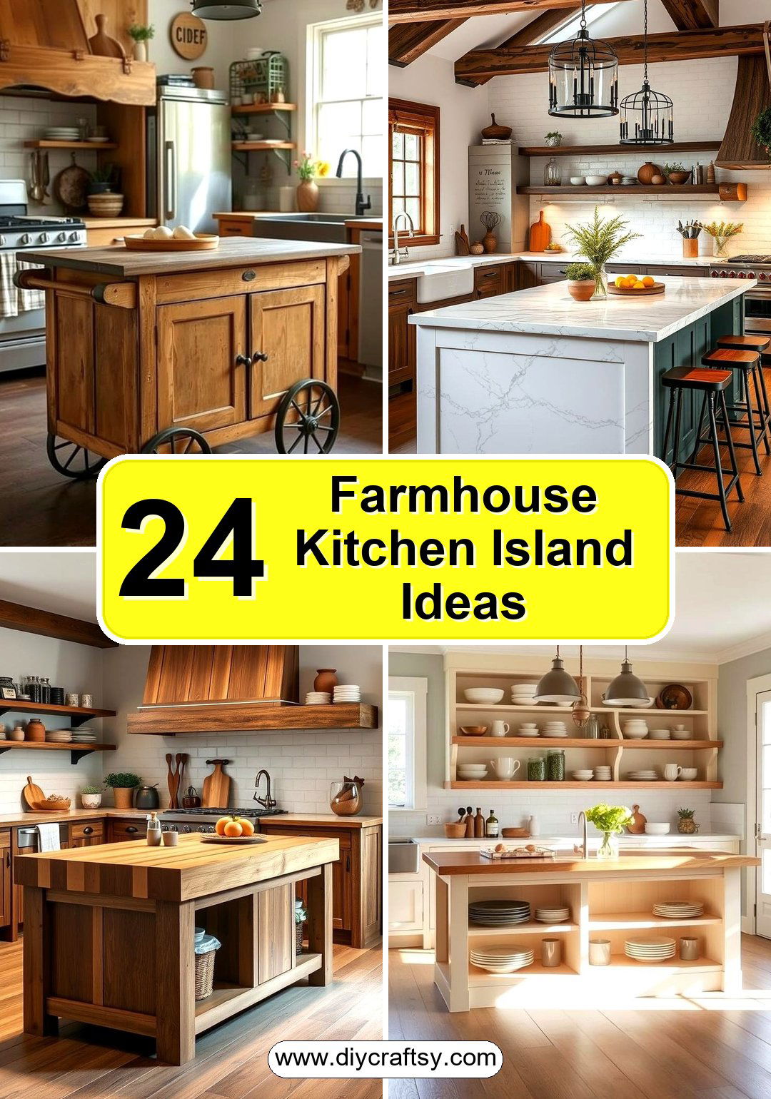 Farmhouse Kitchen Island Ideas