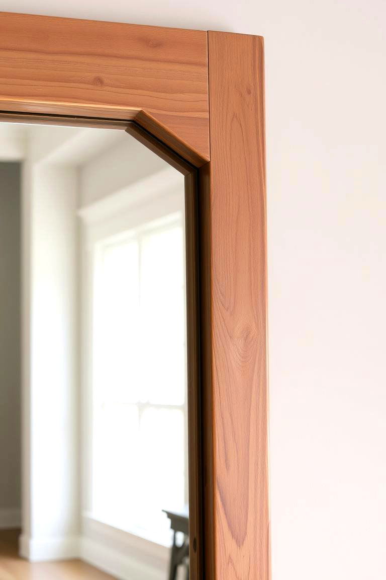 Farmhouse Mirror with Rustic Frame - 24 Farmhouse Wall Decor Ideas