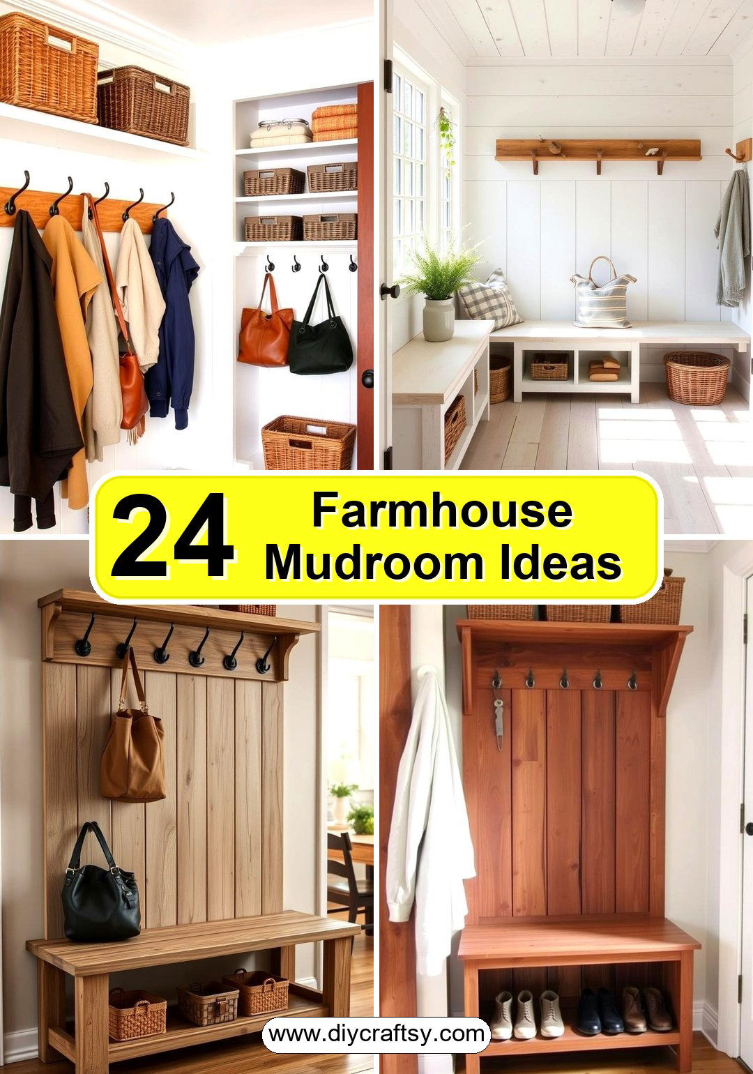 Farmhouse Mudroom Ideas