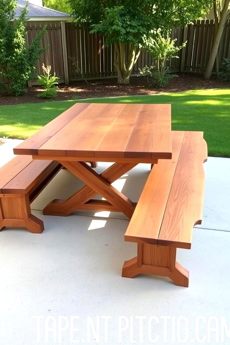Farmhouse Picnic Table - 24 Table Design Ideas