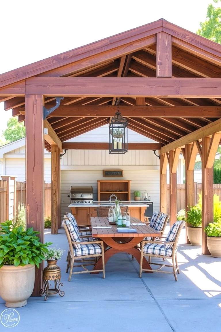 Farmhouse Simplicity - 24 Patio With a Pergola Ideas