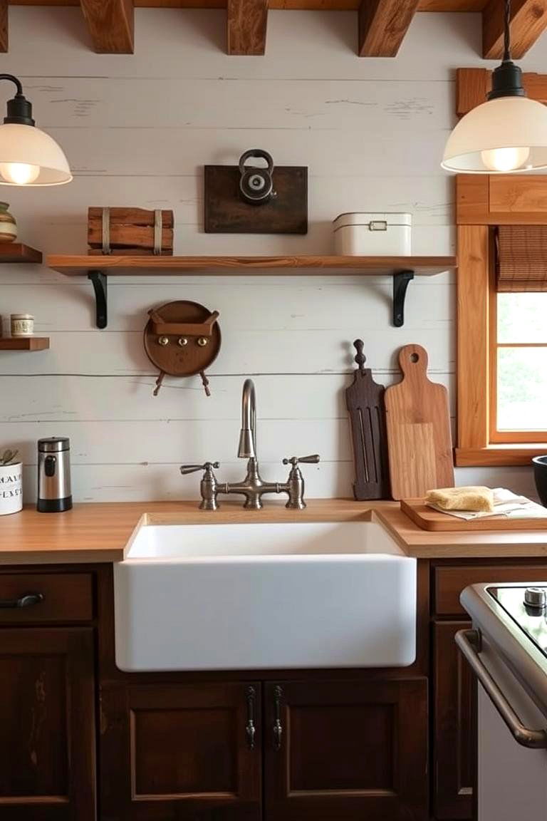 Farmhouse Sink Charm - 24 Craftsman Kitchen Ideas