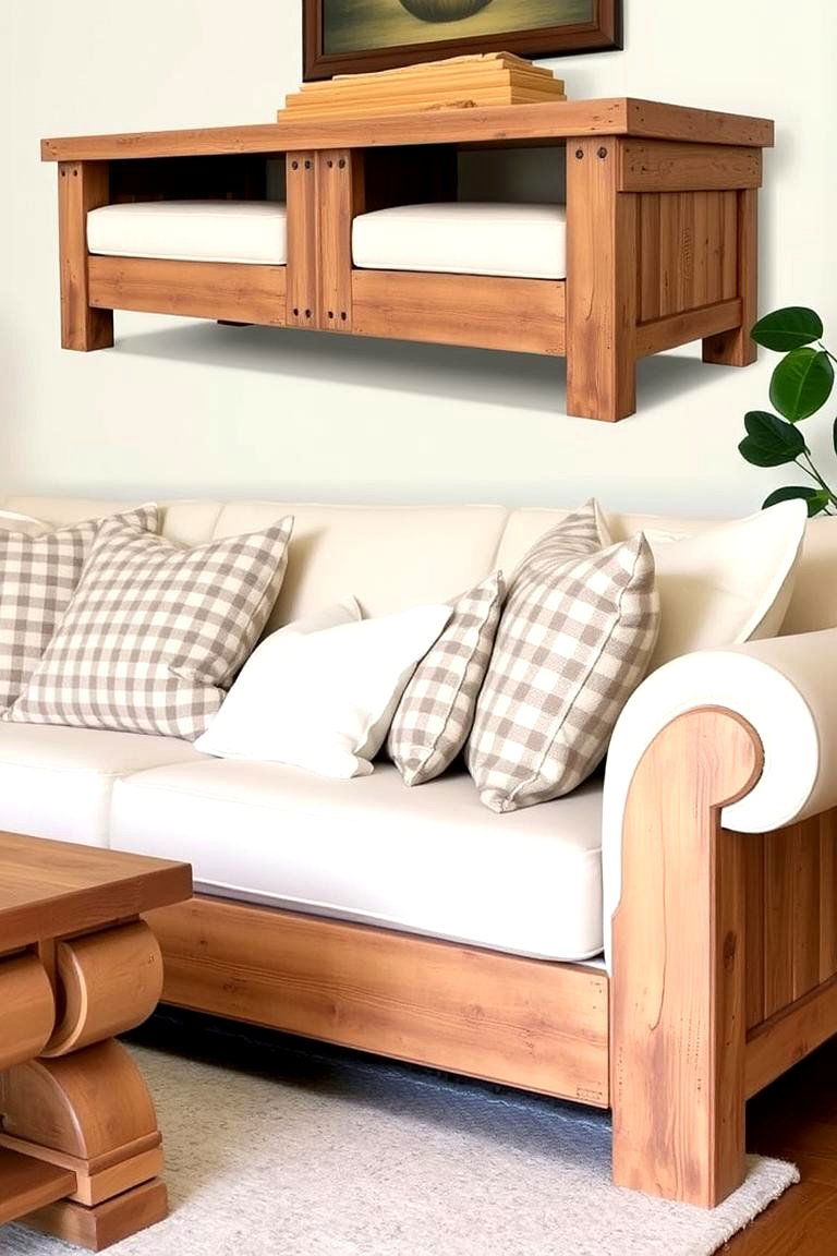 Farmhouse Sofa - 24 Living Room Couch Ideas