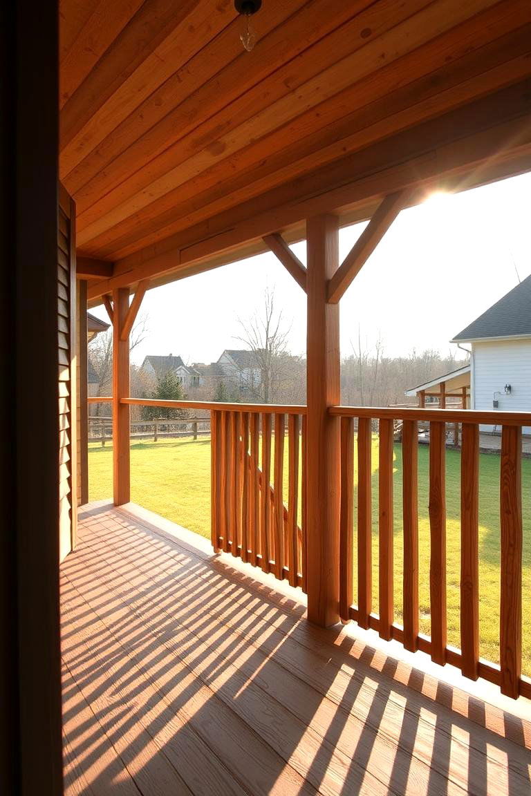 Farmhouse Style Balcony Railings - 24 Balcony Railing Design Ideas