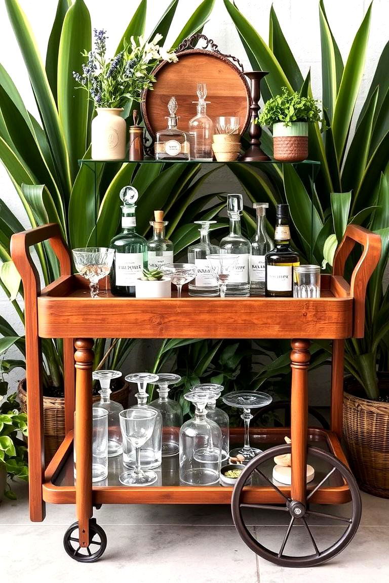 Farmhouse Style Bar Area - 24 Farmhouse Patio Ideas