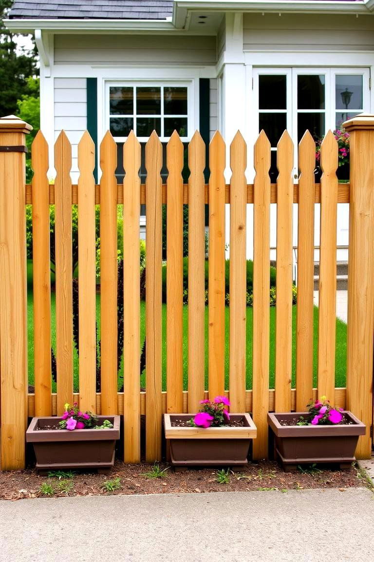 Farmhouse Style Fence - 24 Front Yard Fence Ideas