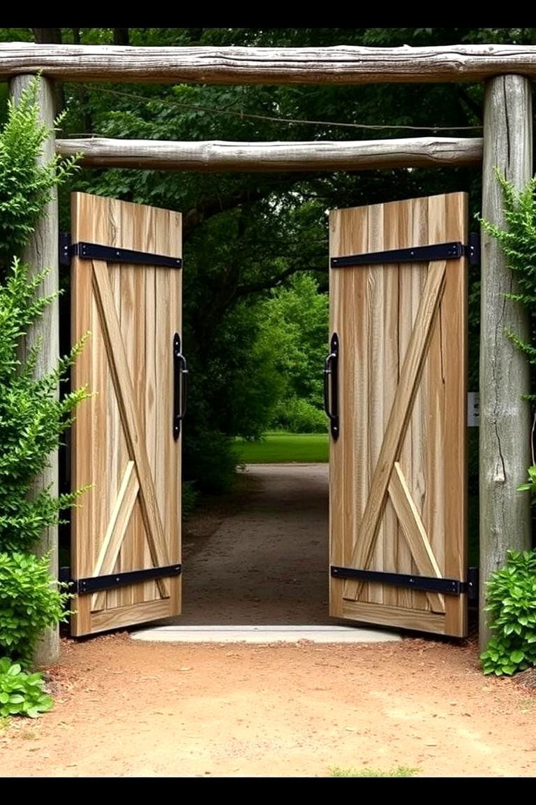 Farmhouse Style Gates - 24 Front Door Gate Ideas
