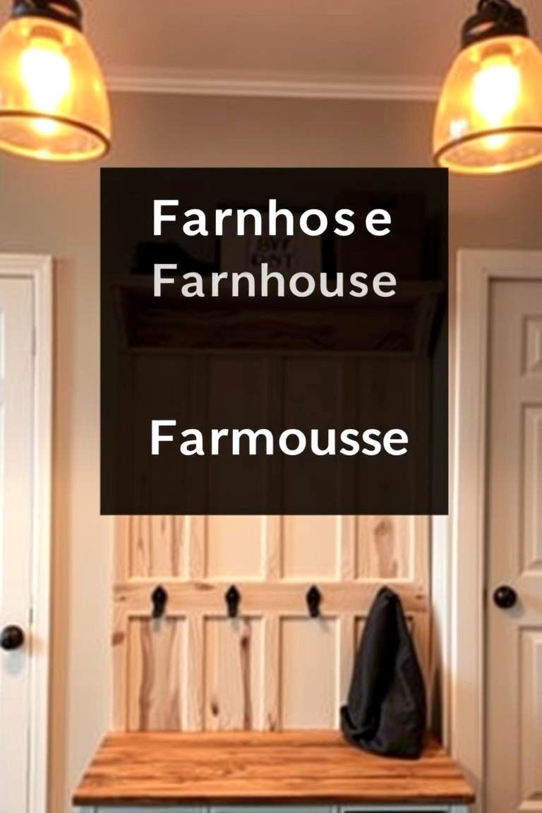 Farmhouse Style Lighting Fixtures - 24 Farmhouse Mudroom Ideas
