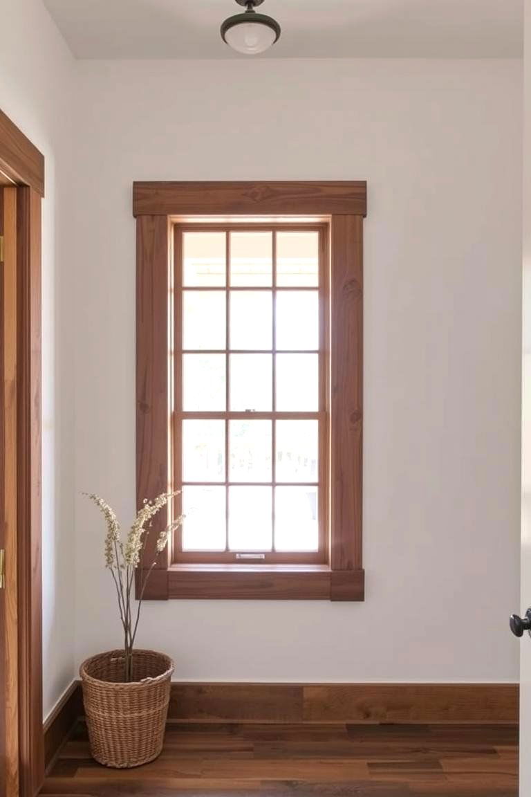 Farmhouse Style Trim with Crossbuck Detail - 24 Farmhouse Interior Window Trim Ideas