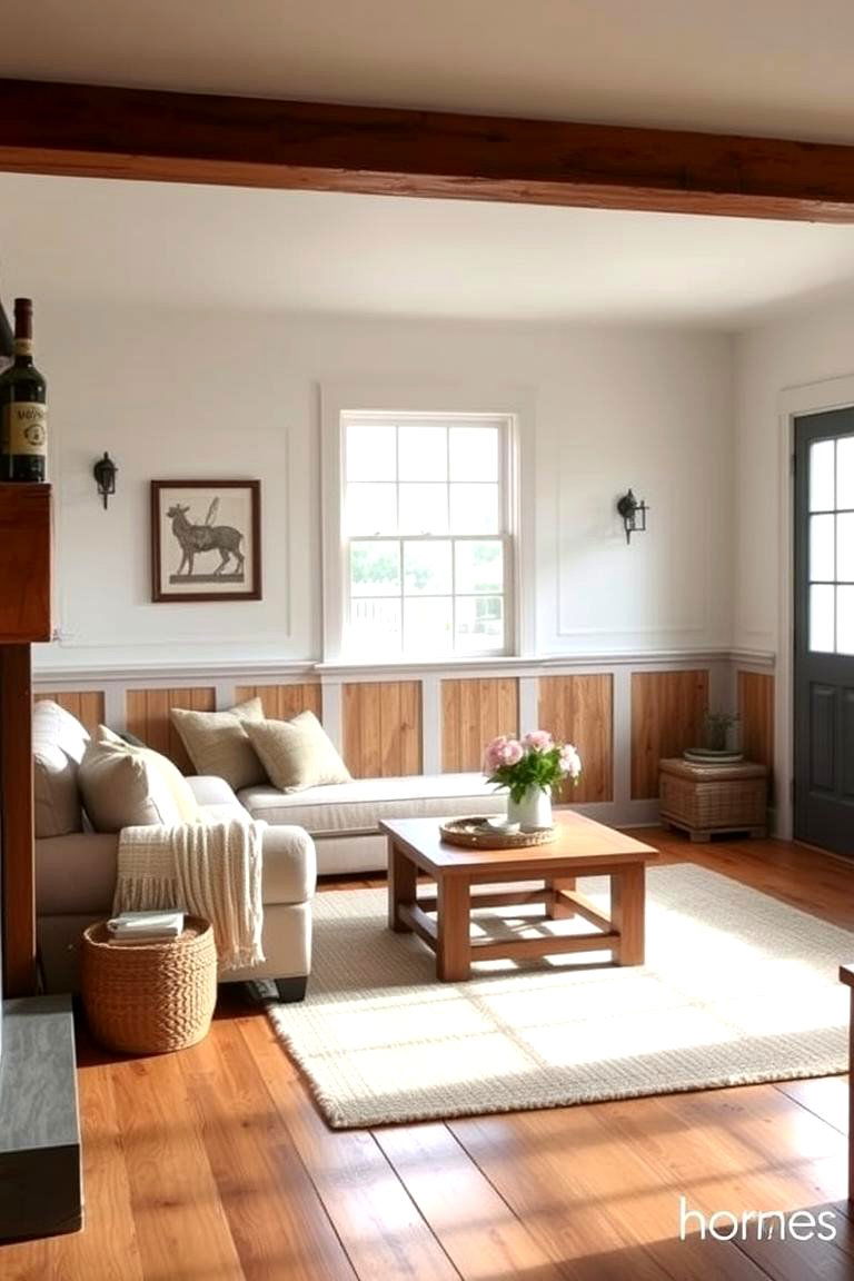 Farmhouse Style Wainscoting - 24 Living Room Wainscoting Ideas