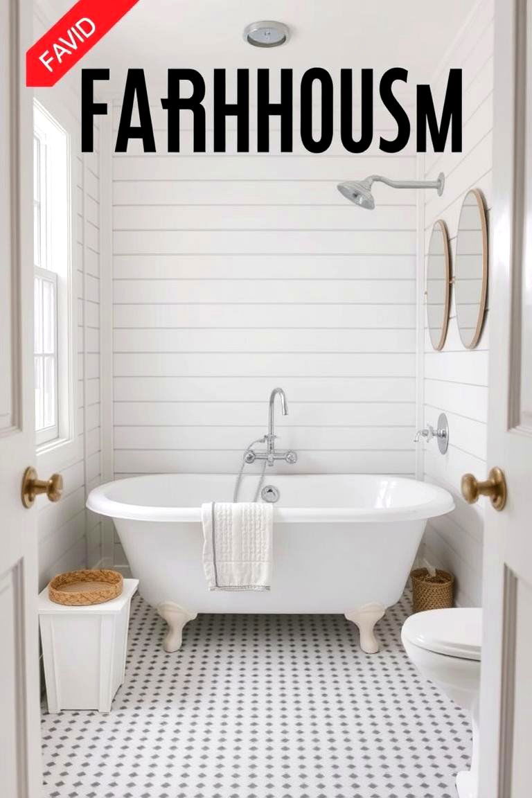 Farmhouse Style with Apron Front Tub - 24 Tub-shower Combo Ideas