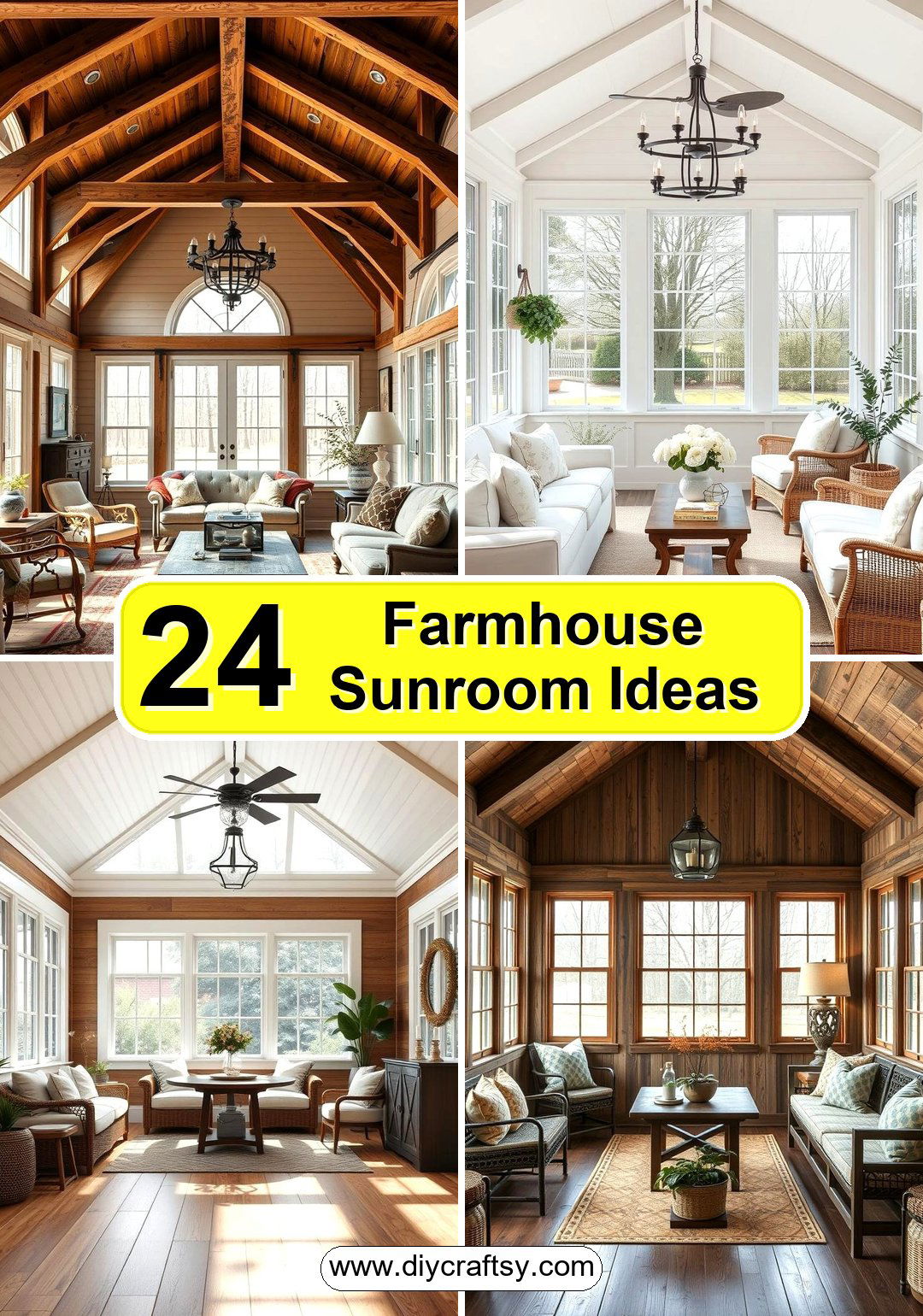 Farmhouse Sunroom Ideas
