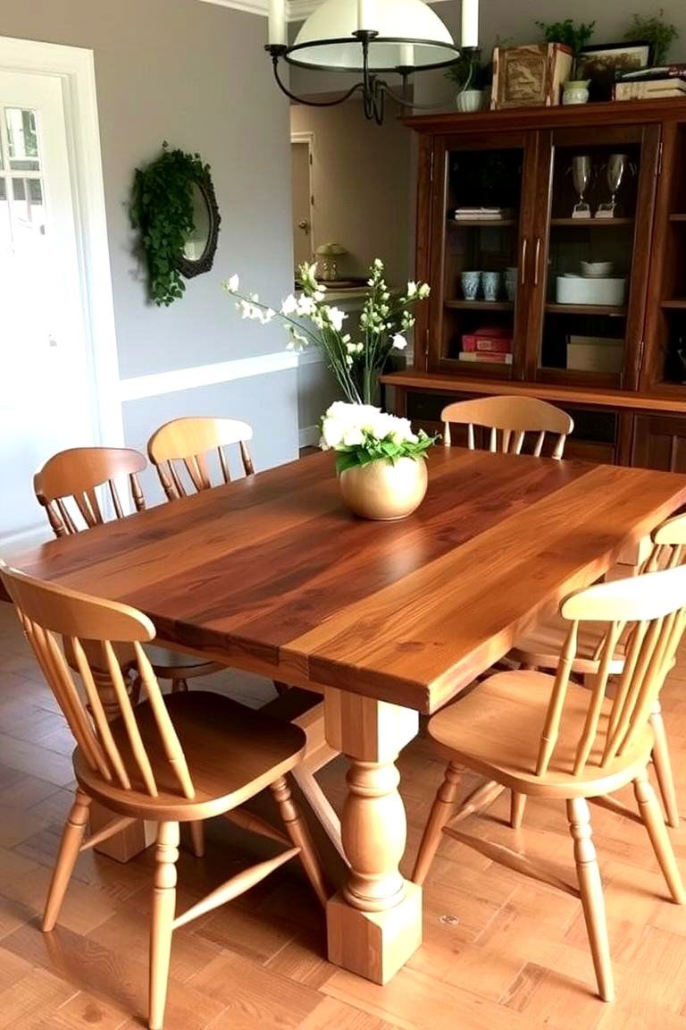 Farmhouse Table for a Cozy Dining Experience - 24 Farmhouse Kitchen Ideas