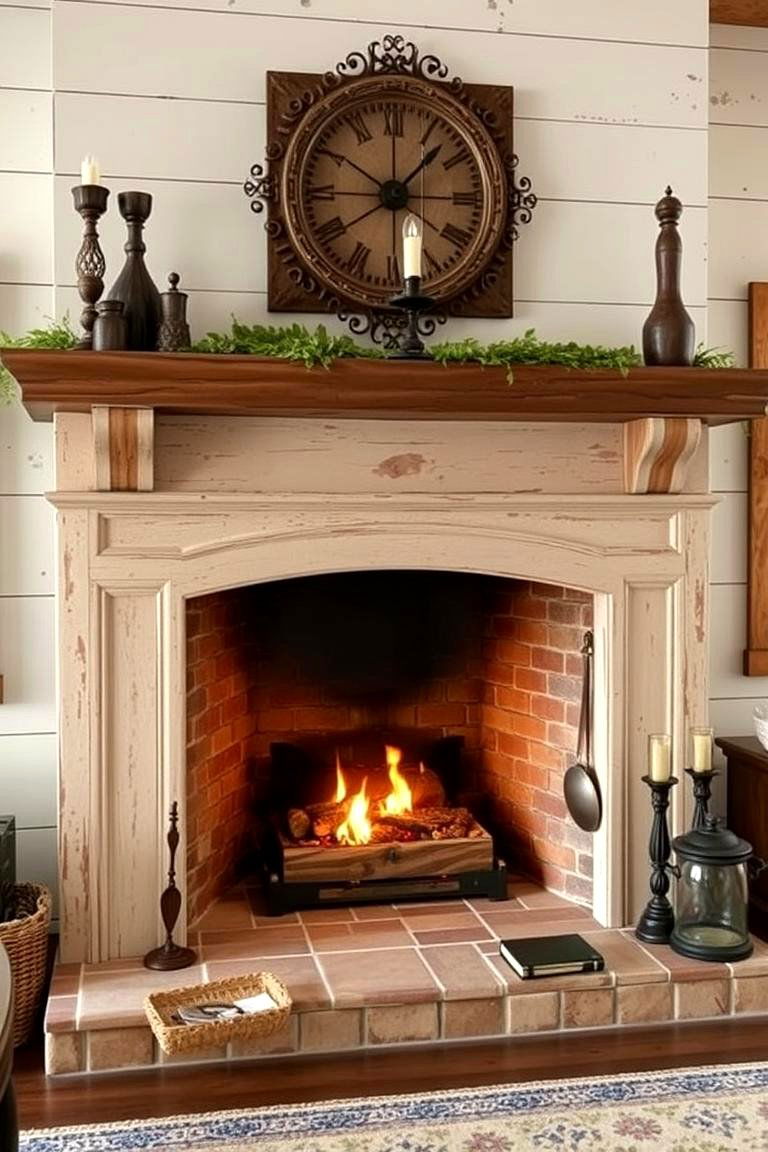 Farmhouse Tradition - 24 Traditional Fireplaces