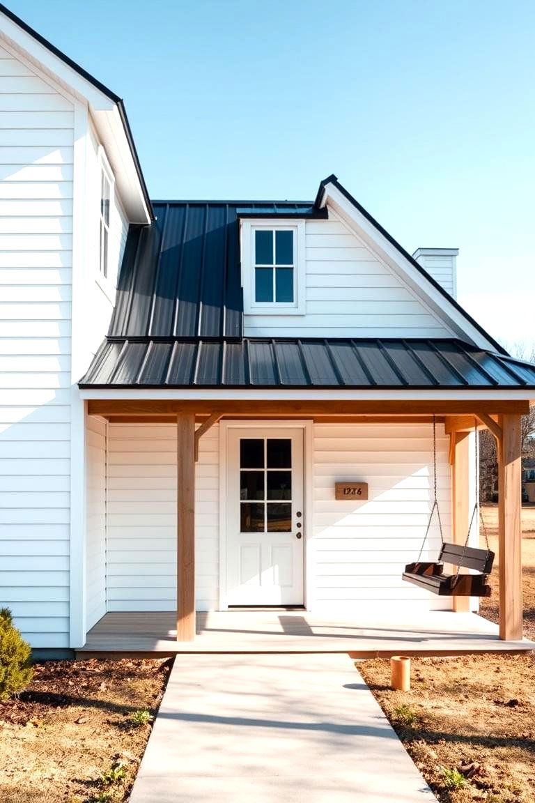 Farmhouse White Board and Batten - 24 White Home Exterior Ideas