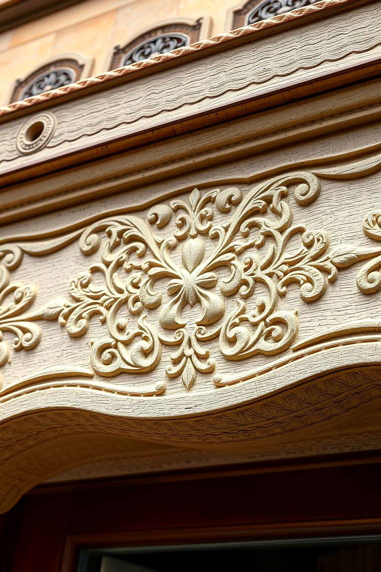 Fascia with Carved Details - 24 Deck Fascia Ideas