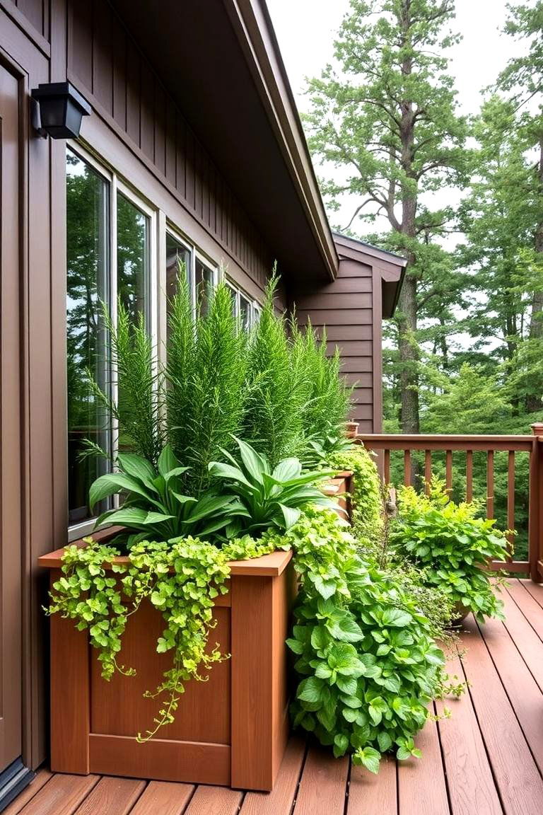 Fascia with Integrated Planters - 24 Deck Fascia Ideas
