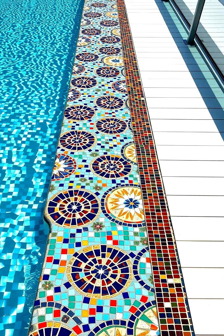 Fascia with Mosaic Patterns - 24 Deck Fascia Ideas