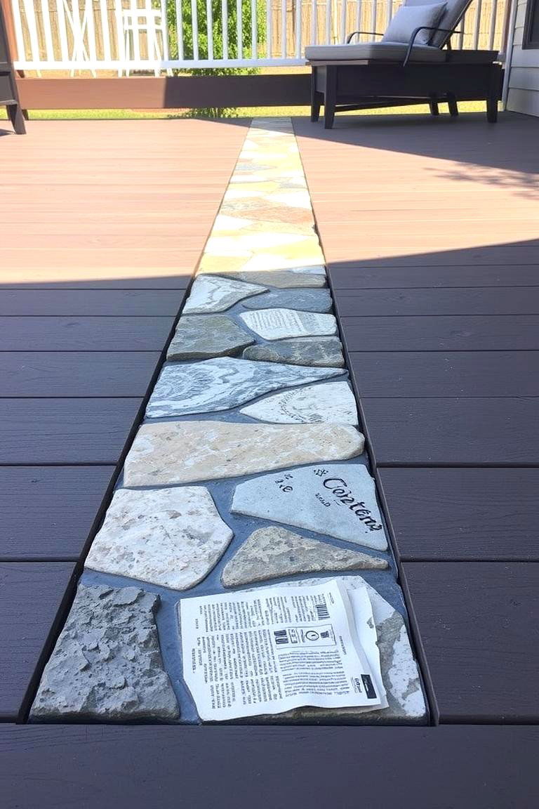 Fascia with Natural Stone Inlays - 24 Deck Fascia Ideas